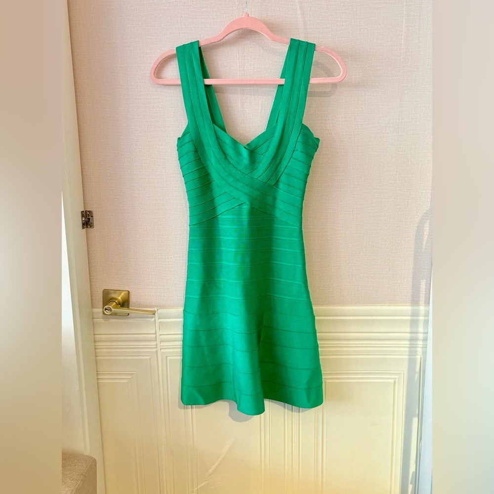 💯Authentic Hervé Leger Elisha Bandage dress XS - Picture 1 of 13